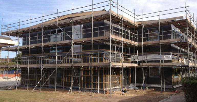 building scaffolding